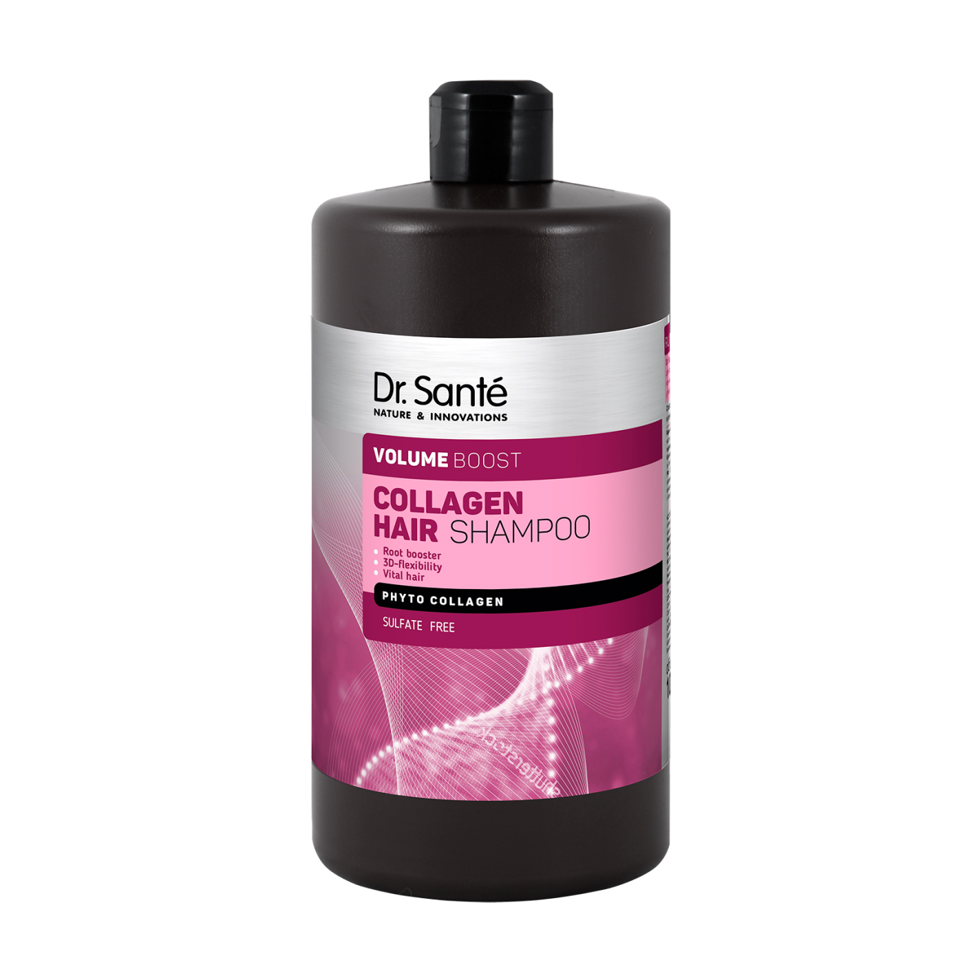 Безсульфатний шампунь Dr. Sante Collagen Hair Volume Boost для надання об'єму волосся, 1 л