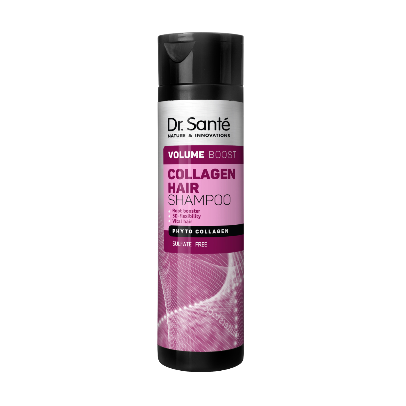 Безсульфатний шампунь Dr. Sante Collagen Hair Volume Boost для надання об'єму волосся, 250 мл