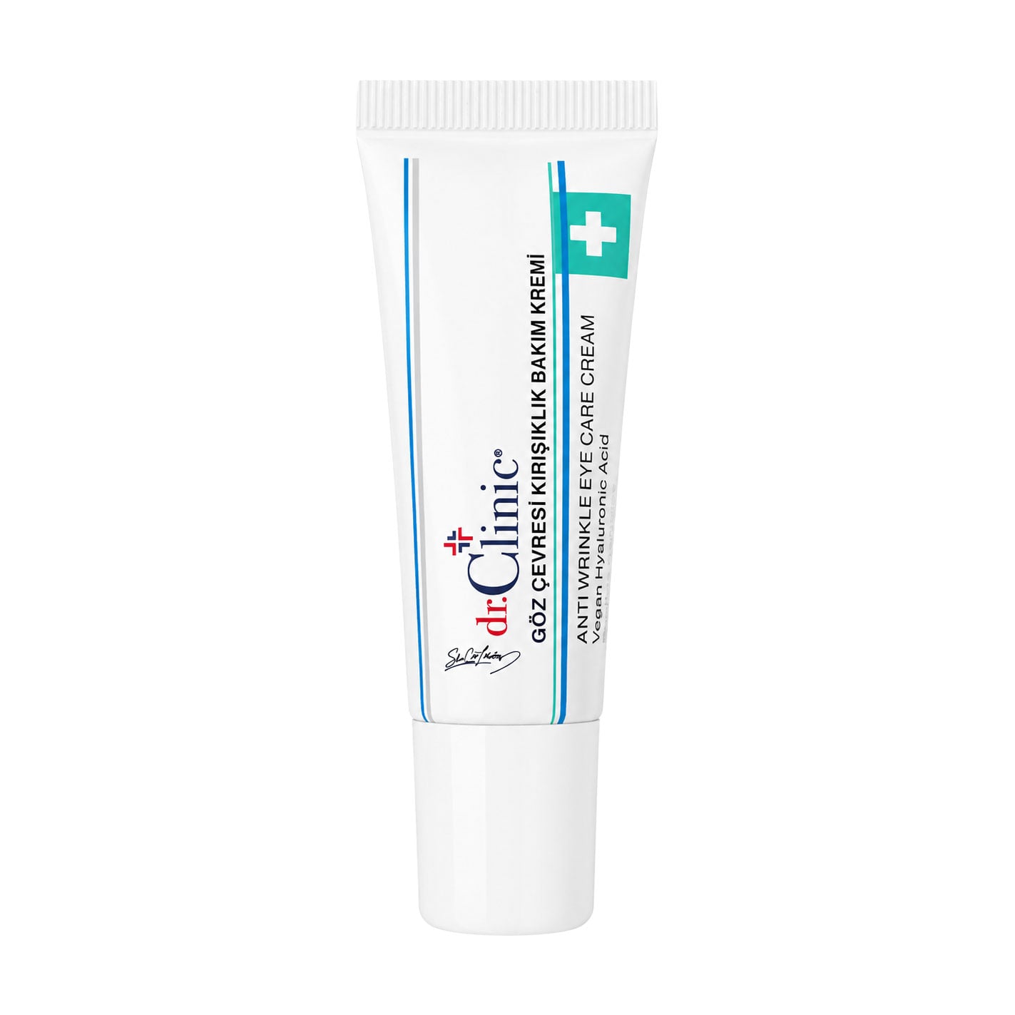 Крем для шкіри навколо очей Dr.Clinic Anti Wrinkle Eye Care Cream проти зморшок, з веганською гіалуроновою кислотою та пептидним комплексом, 15 мл